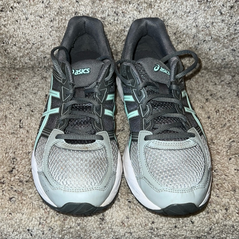 ASICS GEL-CONTEND 4 Mid Grey/Glacier Sea/Silver women’s‎ running shoes SZ 9.5